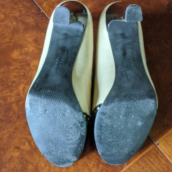 Hard to find Franco Sarto peep toe wingtip heels - Picture 9 of 10